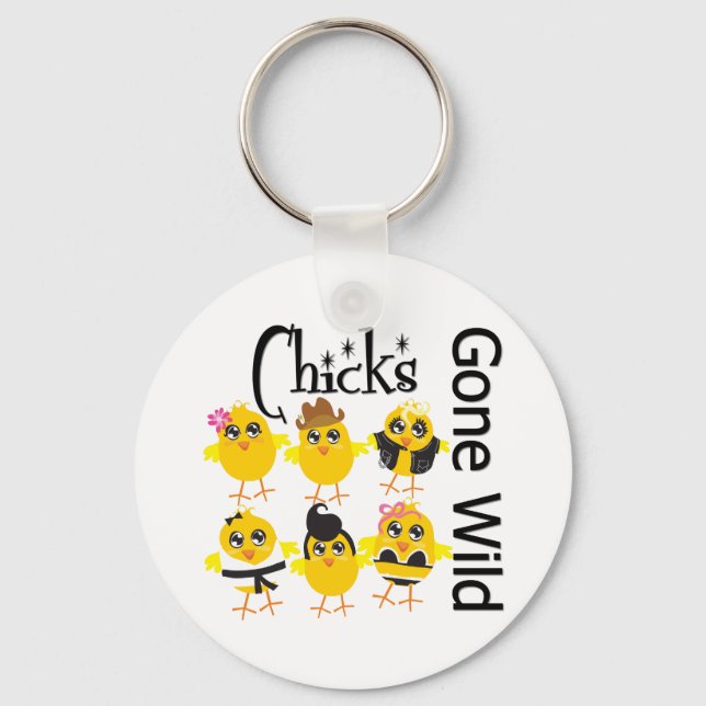 Chicks Gone Wild Key Ring (Front)