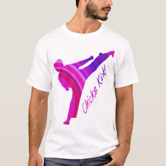 Chicks Kick! pink-multi T-Shirt