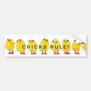 Chicks Rule Bumper Sticker