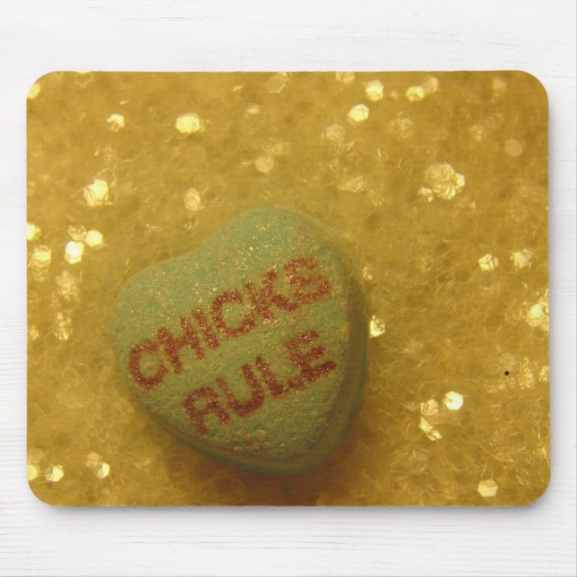 Chicks Rule Mouse Pad (Front)