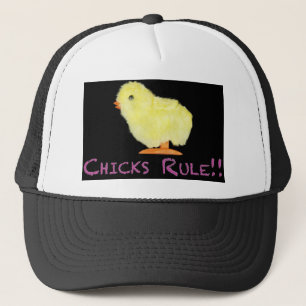 Chicks Rule Side Trucker Hat