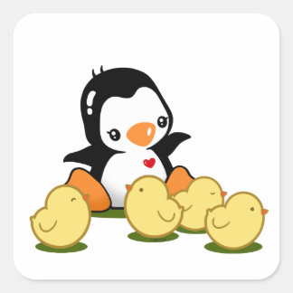 Chicks Square Sticker
