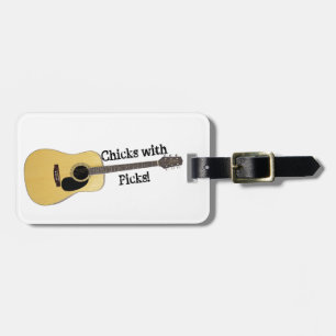 Chicks With Picks Luggage Tag