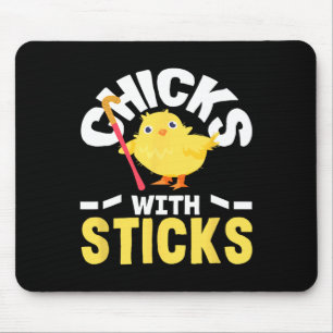 Chicks With Sticks Field Hockey Player Fun Mouse Pad