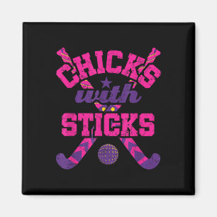 Chicks With Sticks Field Hockey Player Magnet