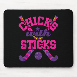 Chicks With Sticks Field Hockey Player Mouse Pad