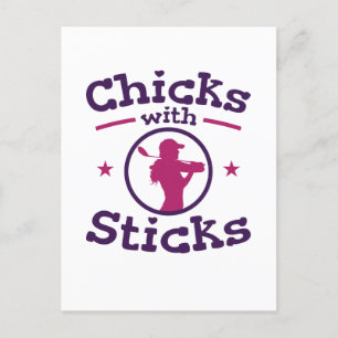 Chicks with Sticks Golf Golfing Golfer Women Postcard