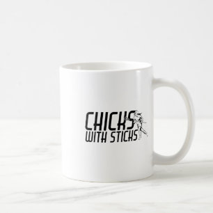 Chicks With Sticks Womens Lacrosse Coffee Mug