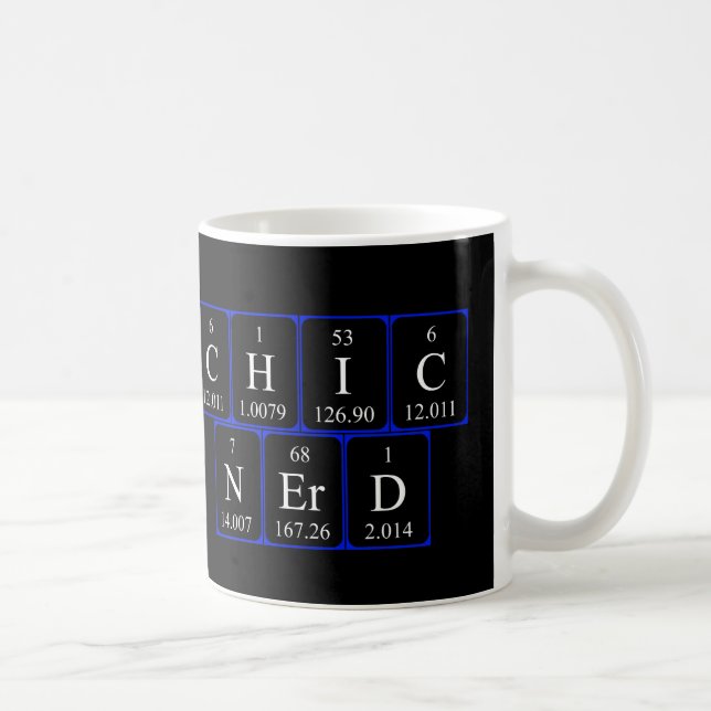 ChicNerd periodic table phrase mug (Right)
