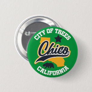 Chico, California 6 Cm Round Badge