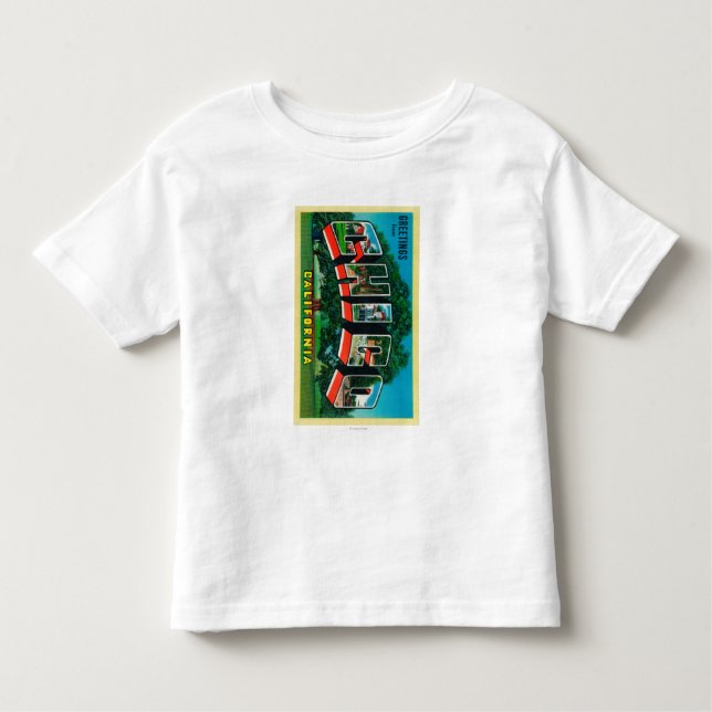 Chico, California - Large Letter Scenes Toddler T-Shirt (Front)