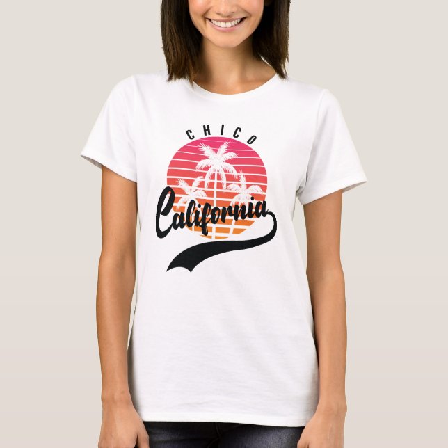 Chico, California Retro Sunset Women's T-Shirt (Front)
