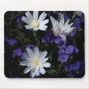 Chicory and Phacelia Wildflowers Mouse Pad