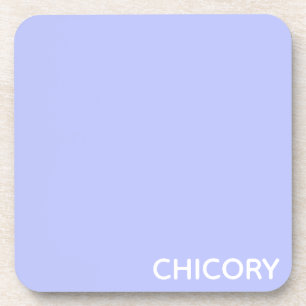 Chicory Flower blue colour name Coaster
