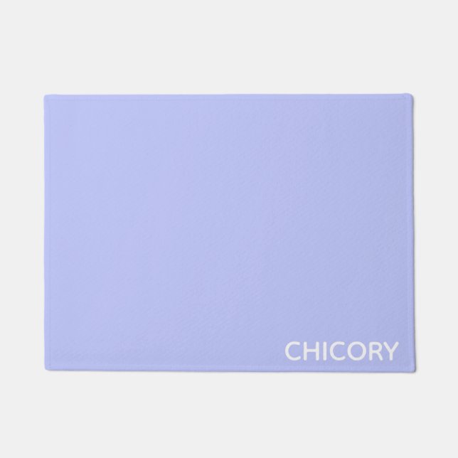 Chicory Flower blue colour name Doormat (Front)