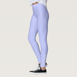 Chicory Flower blue colour name Leggings