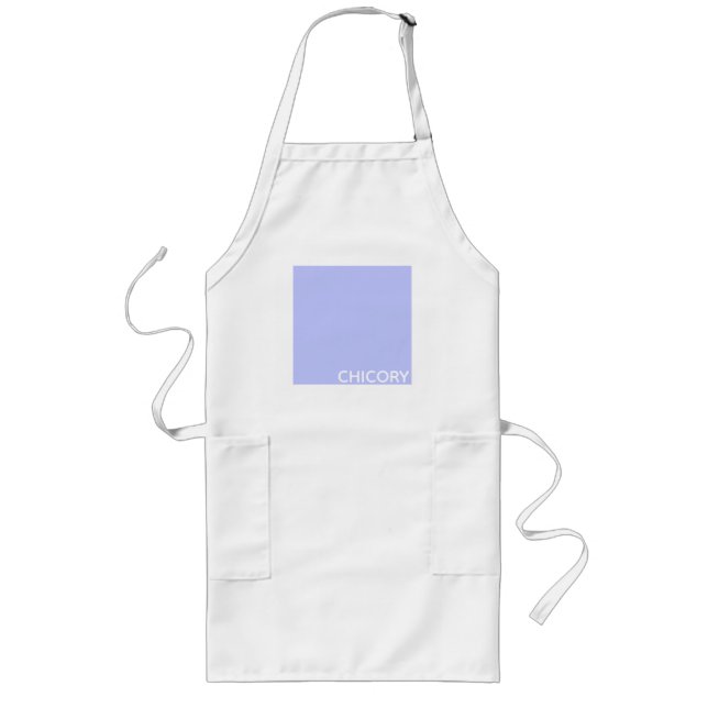 Chicory Flower blue colour name Long Apron (Front)