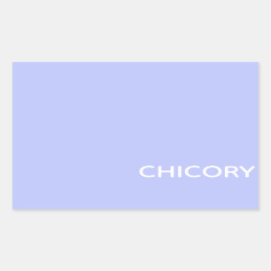Chicory Flower blue colour name Rectangular Sticker