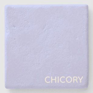 Chicory flower blue colour name stone coaster