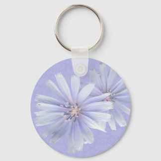 Chicory Wildflower Key Ring