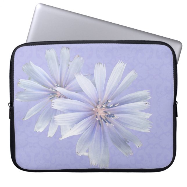 Chicory Wildflower Laptop Sleeve (Front)