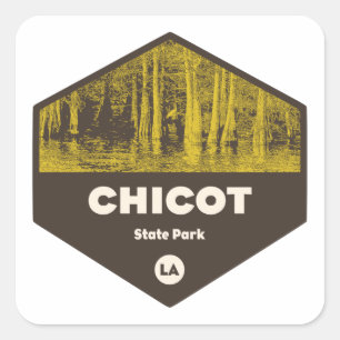 Chicot State Park Louisiana Square Sticker
