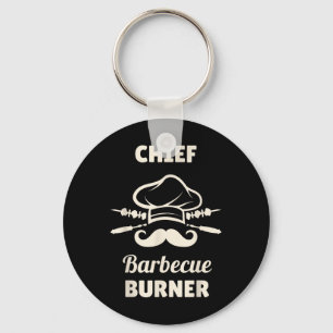 Chief Bbq Burner Funny Grilling Master Funny Bbq Key Ring