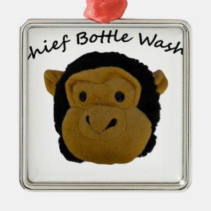 Chief Bottle Washer Metal Tree Decoration