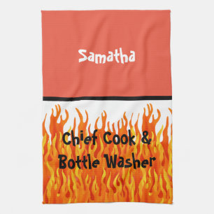 Chief Cook & Bottle Washer Tea Towel