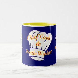 Chief Cook & Bottle Washer Two-Tone Coffee Mug