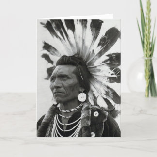 Chief Eagle, Salish Indian Card