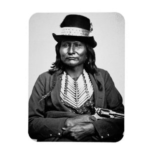 Chief Esatonyett, 1869 (b/w photo) Magnet