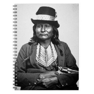 Chief Esatonyett, 1869 (b/w photo) Notebook