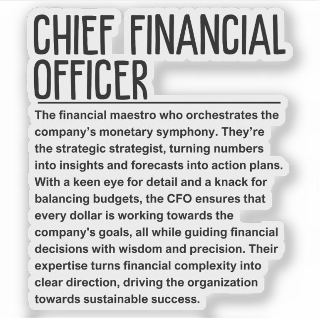 Chief financial officer (Front)