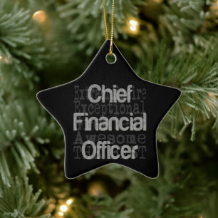 Chief Financial Officer Extraordinaire Ceramic Ornament
