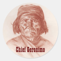Chief Geronimo, Apache Indian Historical Portrait
