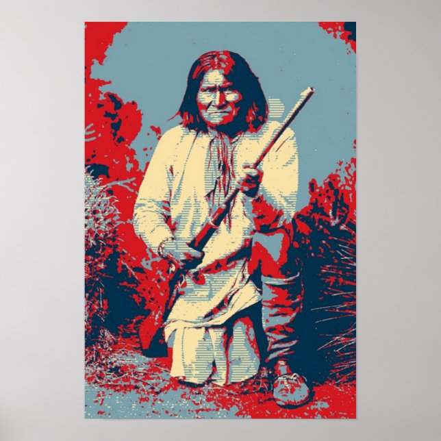 Chief Geronimo Pop Art Poster (Front)