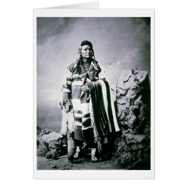 Chief Joseph (1840-1904) c.1880 (b/w photo) (Front)