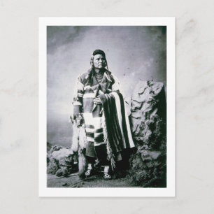 Chief Joseph (1840-1904) c.1880 (b/w photo) Postcard