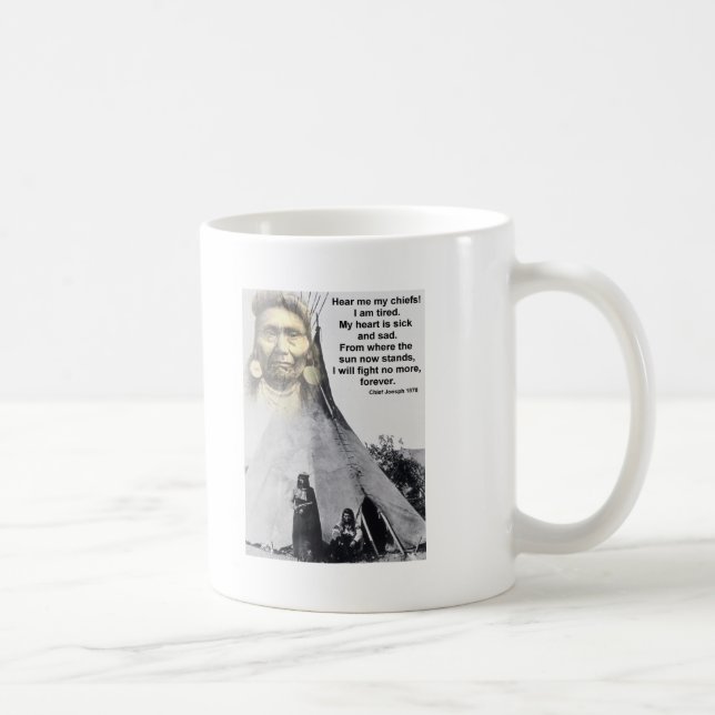 Chief Joseph hear me Coffee Mug (Right)