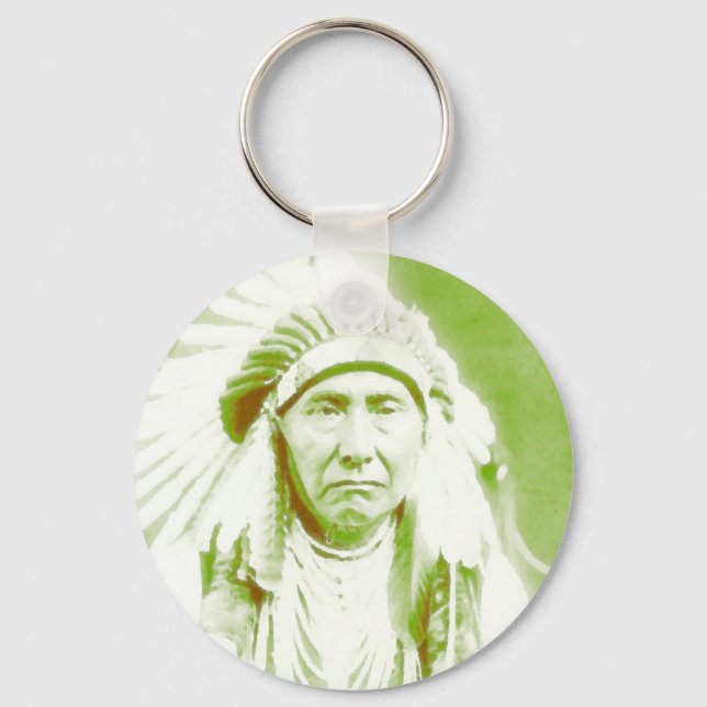 Chief Joseph Native American Leader Key Ring (Front)