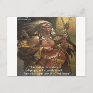 Chief Joseph & Nature Quote Gifts Tees & Cards