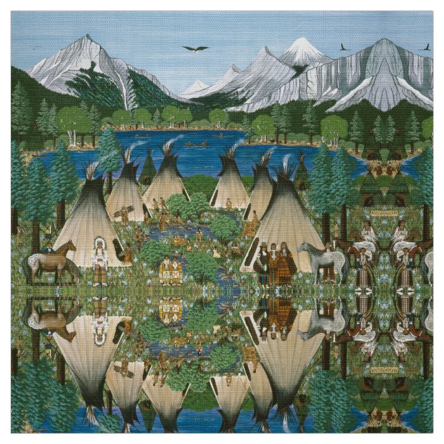 Chief Joseph & The Nez Perce Fabric (Swatch)