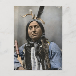 Chief Left Hand Bear Ogala Sioux Vintage Postcard