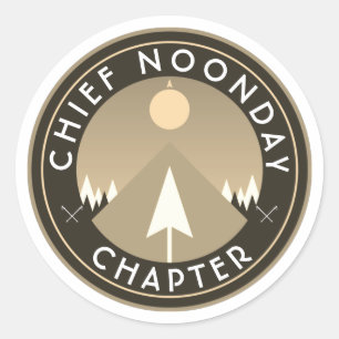 chief noonday chapter customisable hiking club classic round sticker
