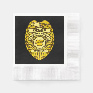 Chief Of Kitchen Police Badge Napkin