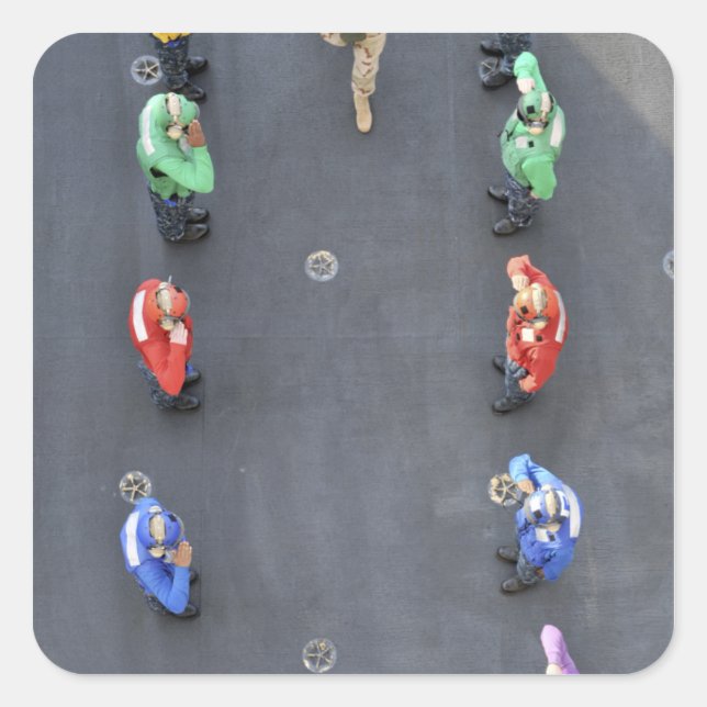 Chief of Naval Operations Square Sticker (Front)