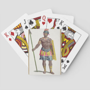 Chief of the Hondurans, 1780 (coloured engraving) Playing Cards