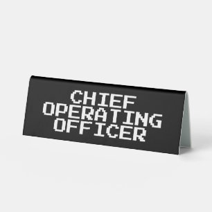 Chief Operating Officer Black Retro Pixel