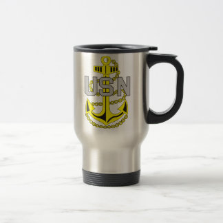 Chief Petty Officer stainless steel travel mug